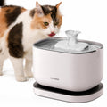 PETLIBRO Cat Water Fountain, Cordless Pet Water Fountain Battery Operated, 2.5L/84oz Dockstream Water Fountains for Cats Indoor, Cat Fountain with Stainless Steel Tray, Easy to Clean BPA-Free