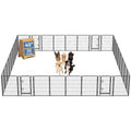 DUMOS Dog Playpen 24 Inch 8 Panels Indoor Outdoor Metal Pet Fence