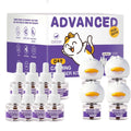Cat Calming Diffuser Kit with 2 Diffusers & 4 Refills (48mL Each), Cat Pheromones Calming Diffuser for Cat Anxiety Relief, Stress Reduction & Behavior Support, 30-Day Refills, Suitable for All Cats