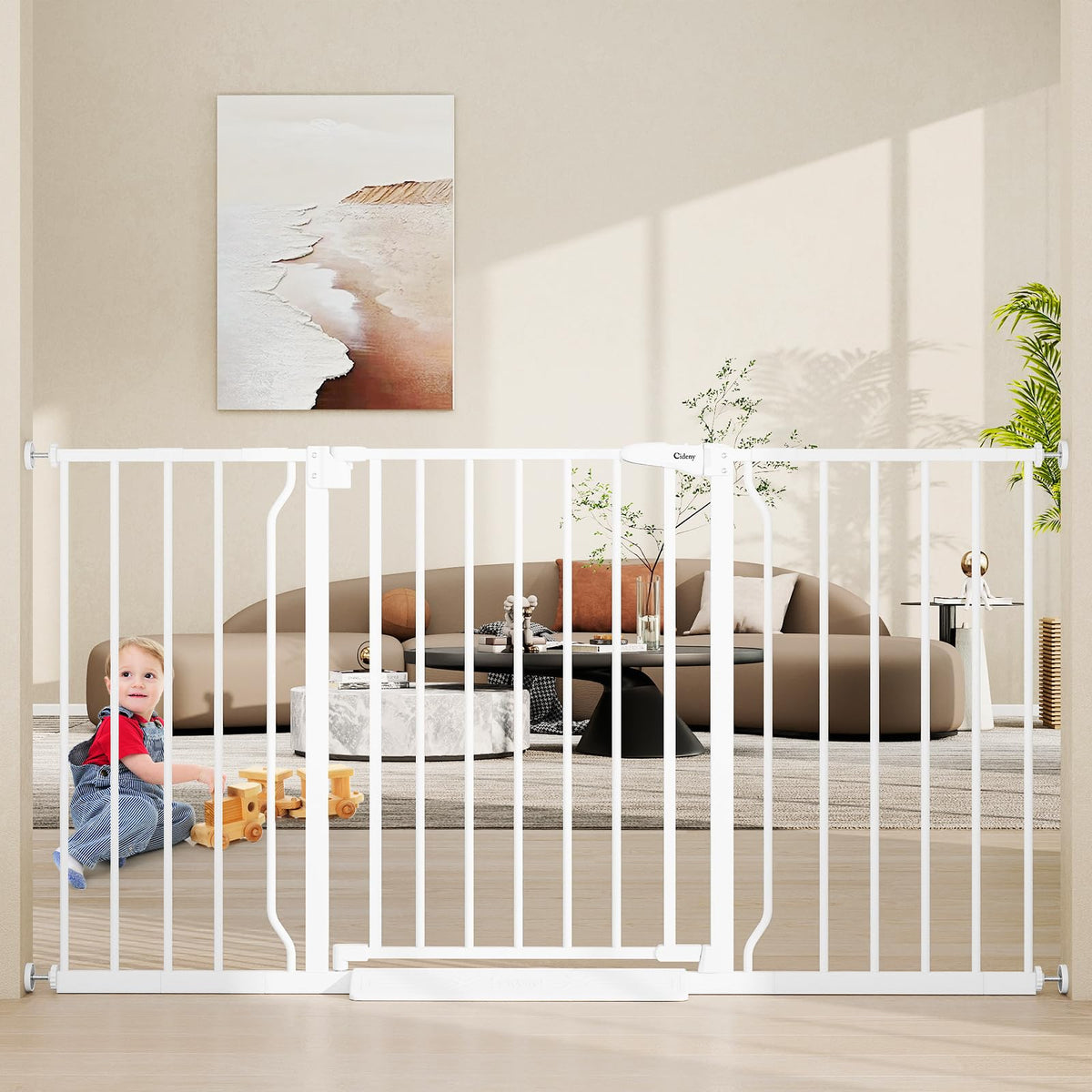 29"-45" Baby Gate for Stairs & Doorways, Auto Close Dog Gate Indoor