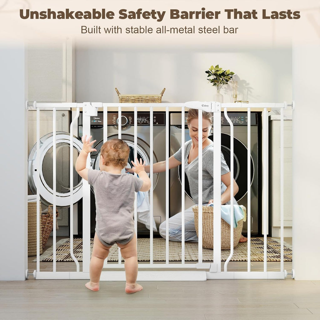 29"-45" Baby Gate for Stairs & Doorways, Auto Close Dog Gate Indoor