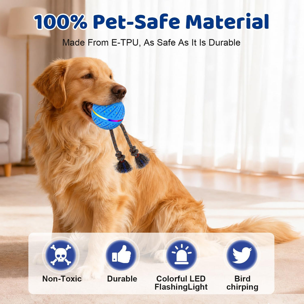 Smart Interactive Dog Toys Ball for Aggressive Chewers Medium Large,E-TPU 2