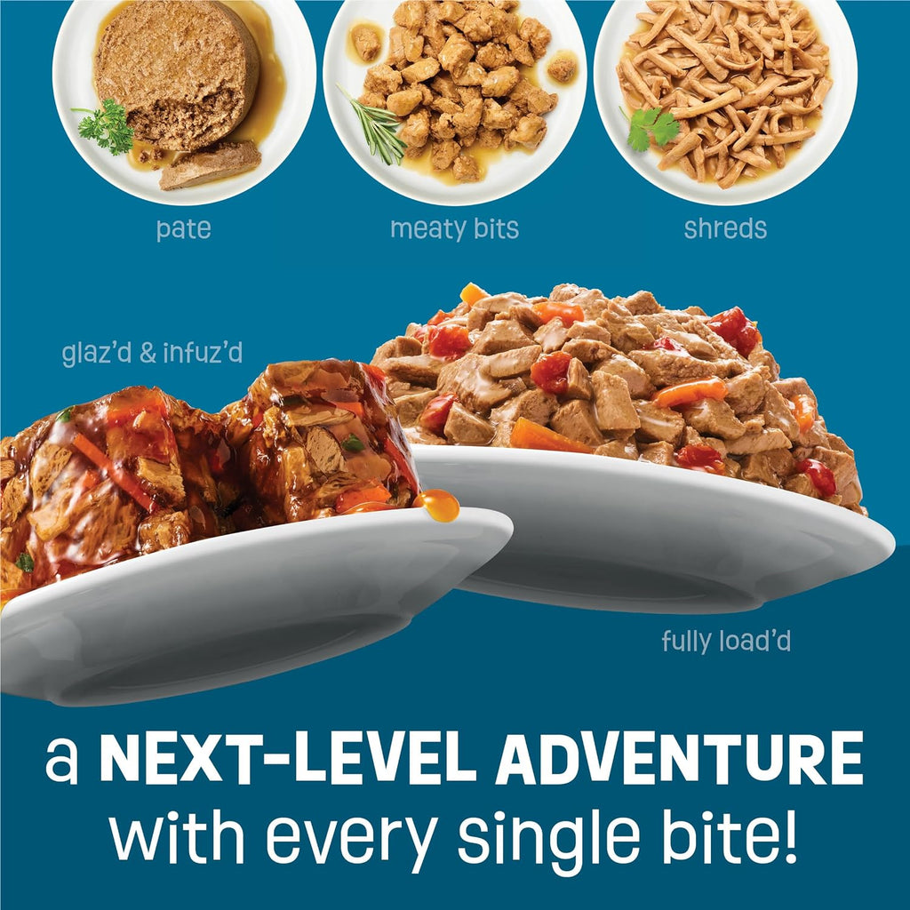 Friskies Purina Fully Load'd Wet Cat Food Variety Pack, 12 Count, 5.5 oz