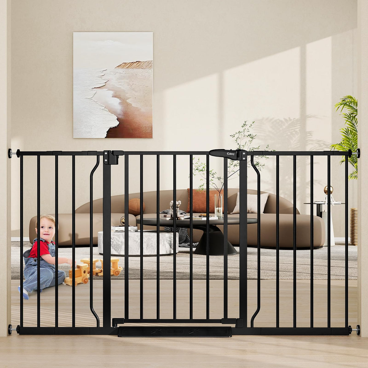 29"-45" Baby Gate for Stairs & Doorways, Auto Close Dog Gate Indoor