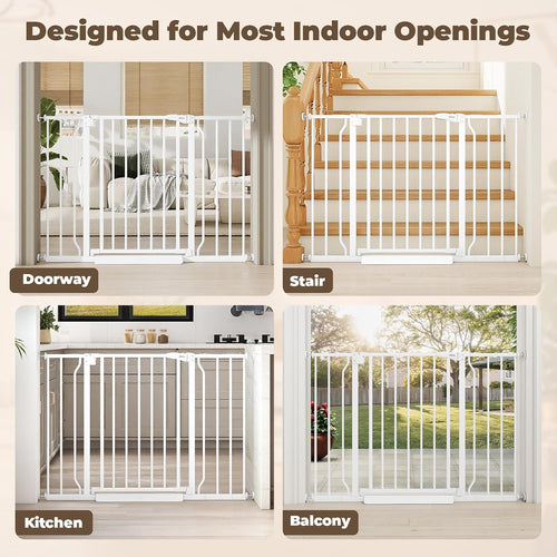 29"-45" Baby Gate for Stairs & Doorways, Auto Close Dog Gate Indoor