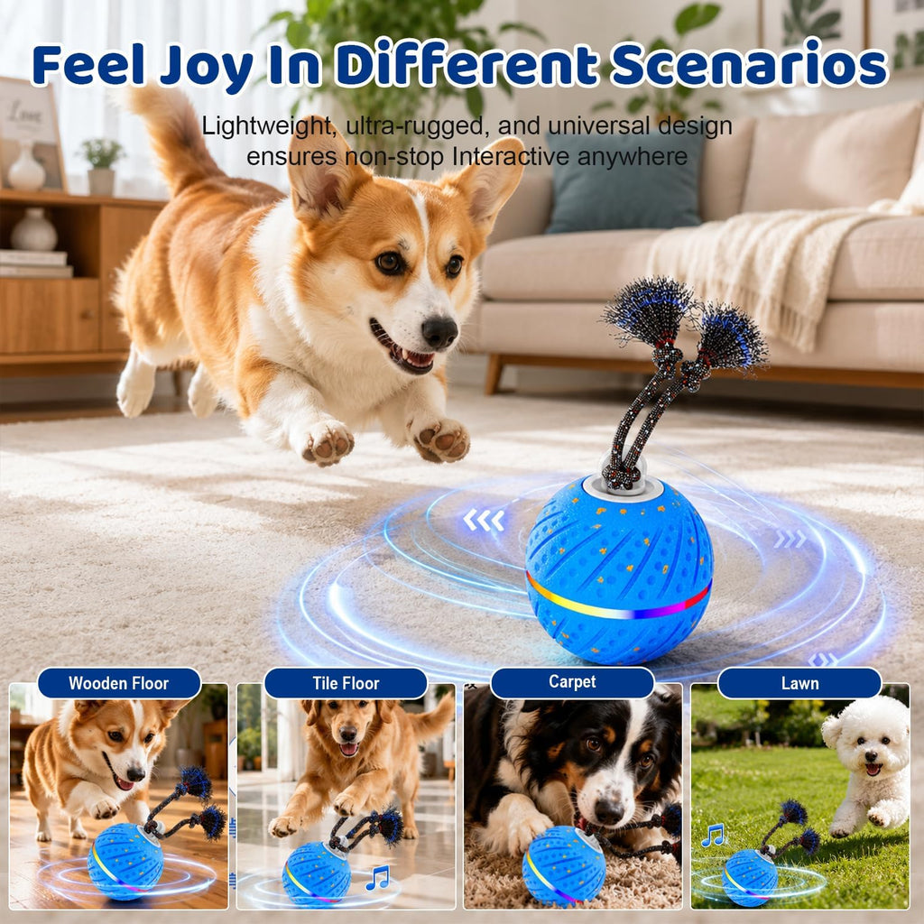 Smart Interactive Dog Toys Ball for Aggressive Chewers Medium Large,E-TPU 2